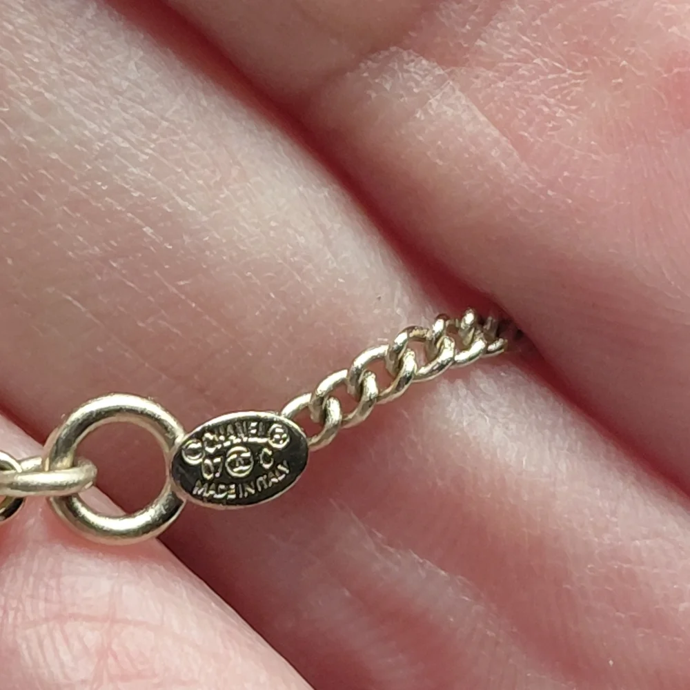 Chanel ID Dog Tag Charm Long Necklace. 31 RUE CAMBON PARIS